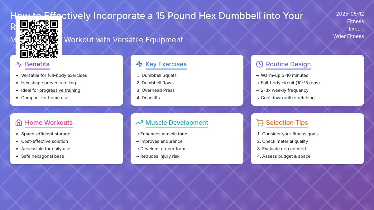 Maximize Your Workouts: The Benefits of Using a 15 Pound Hex Dumbbell Maximize Your Workouts: The Benefits of Using a 15 Pound Hex Dumbbell