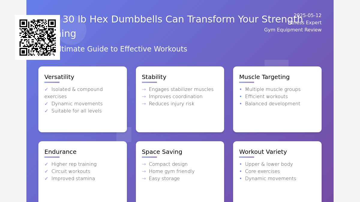 Maximize Your Workouts: The Benefits of Using 30 lb Hex Dumbbells Maximize Your Workouts: The Benefits of Using 30 lb Hex Dumbbells