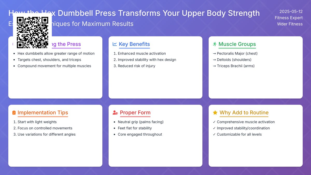 Maximize Your Gains: The Benefits and Technique of the Hex Dumbbell Press Maximize Your Gains: The Benefits and Technique of the Hex Dumbbell Press