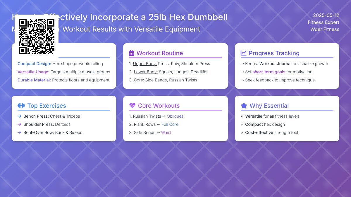 Maximize Your Workout: The Benefits of Using a 25lb Hex Dumbbell