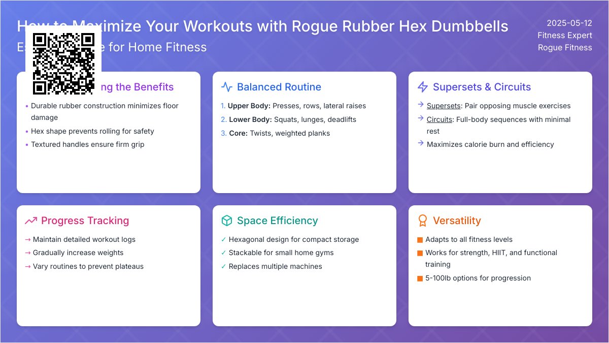 The Versatile Benefits of Rogue Rubber Hex Dumbbells for Your Home Gym