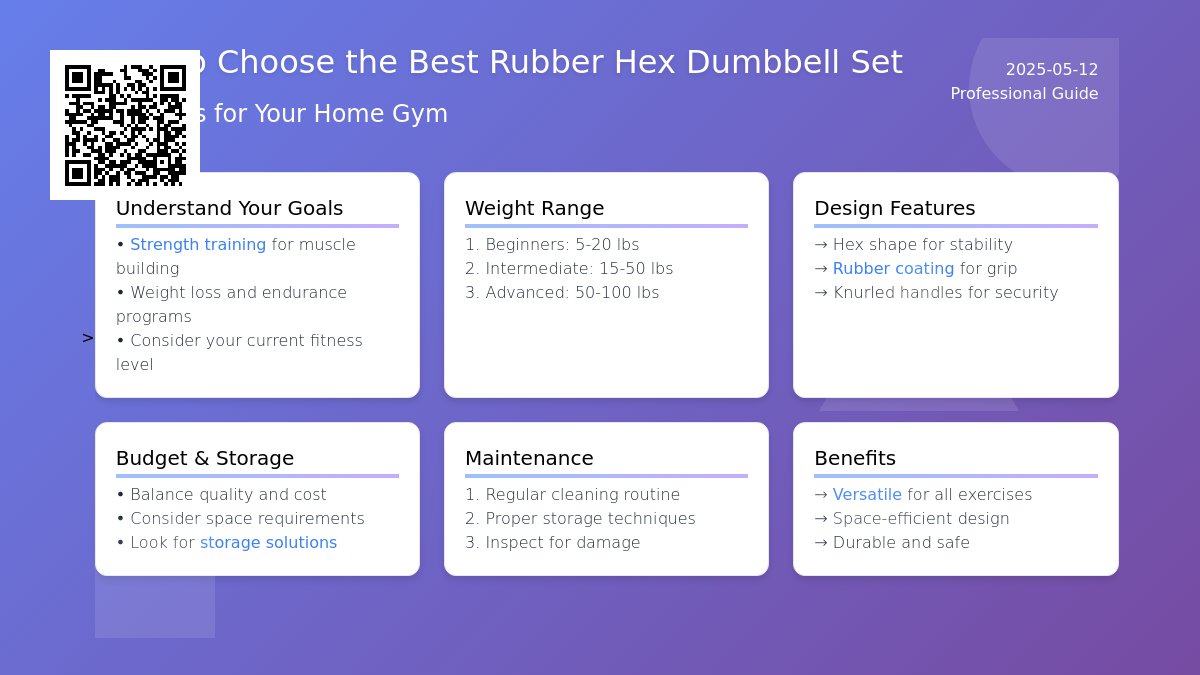 The Ultimate Guide to Rubber Hex Dumbbell Sets: Choosing the Right 5-100 lbs Weight Range for Your Workout