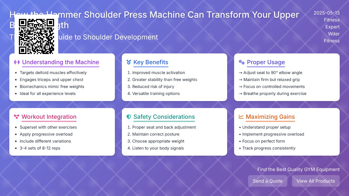 Maximize Your Workout: The Benefits of the Hammer Shoulder Press Machine