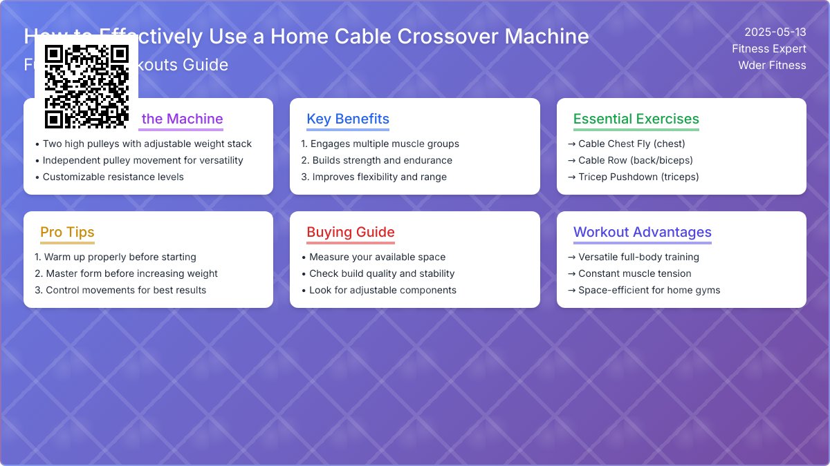 Ultimate Guide to Choosing and Using a Home Cable Crossover Machine for Your Fitness Routine