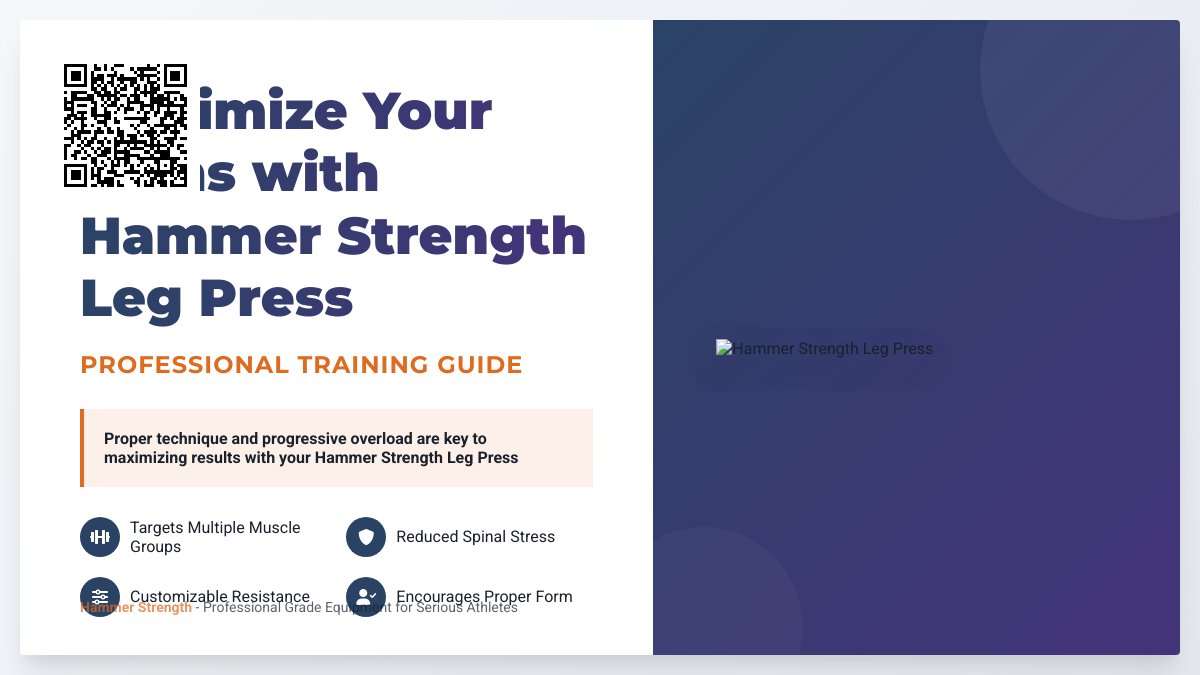 Hammer Strength Leg Press for Sale: Elevate Your Leg Workout with Top-Quality Equipment Hammer Strength Leg Press for Sale: Elevate Your Leg Workout with Top-Quality Equipment