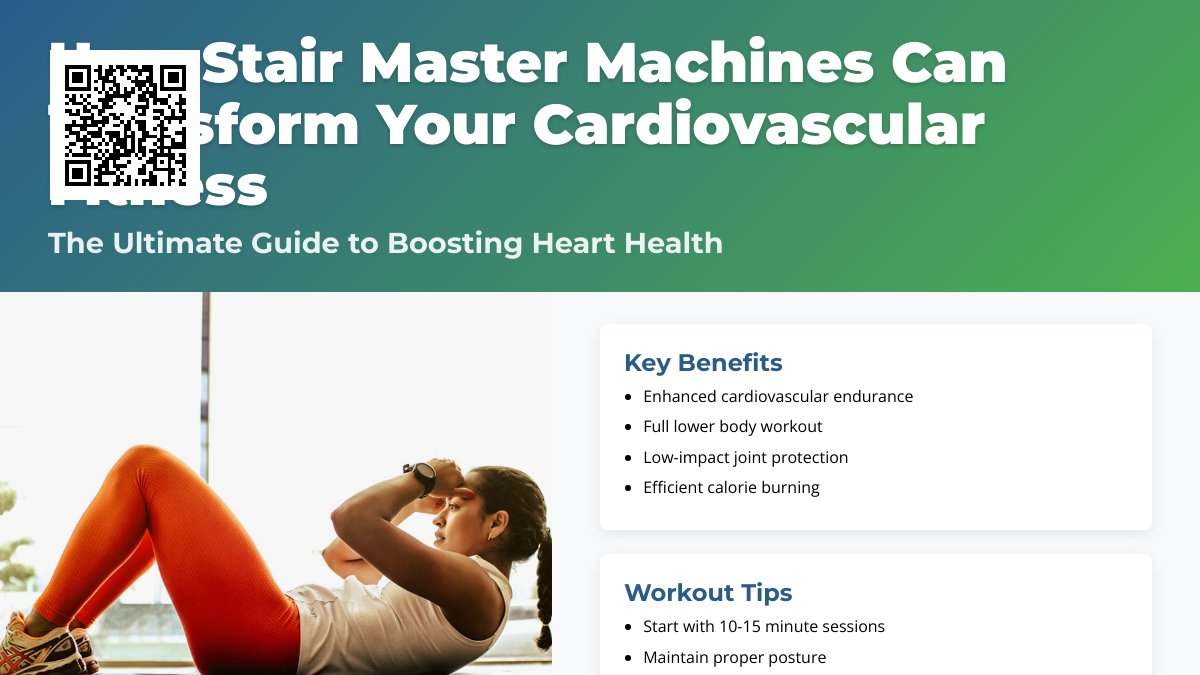 Maximizing Your Workout: The Benefits and Techniques of Using Stair Master Machines Maximizing Your Workout: The Benefits and Techniques of Using Stair Master Machines