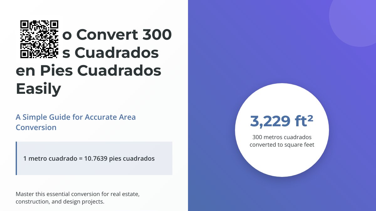 Conversión de 300 Metros Cuadrados a Pies Cuadrados: Todo lo que Necesitas Saber
