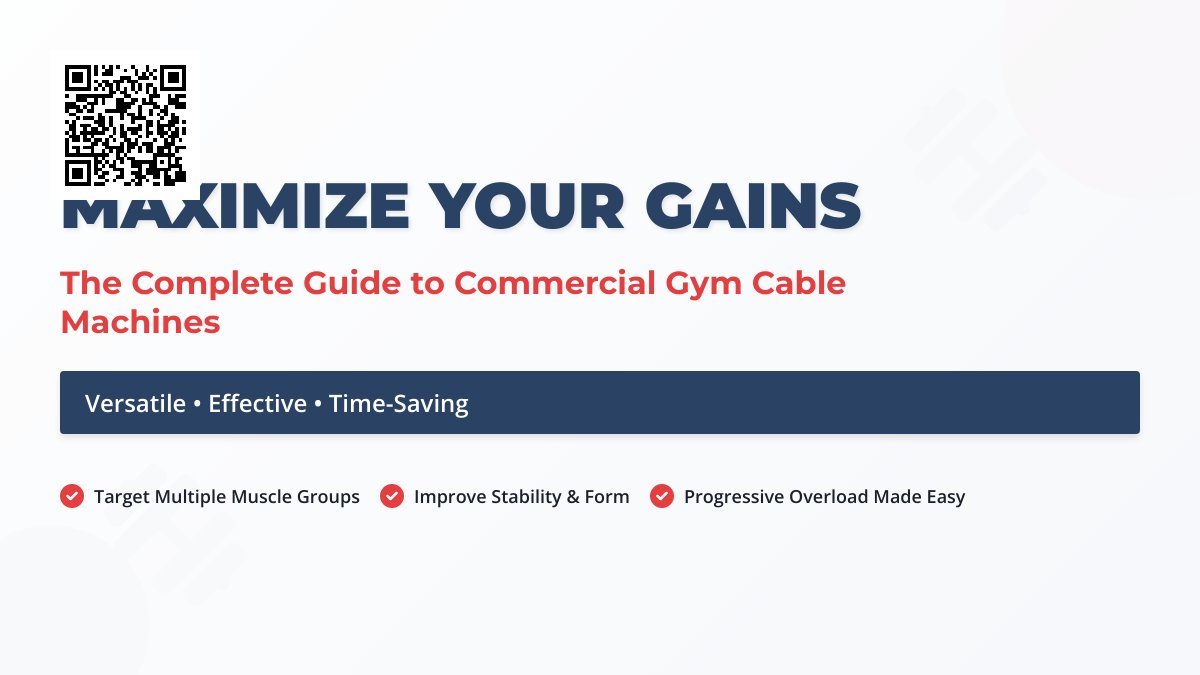 Maximizing Your Workout: The Benefits of Using a Commercial Gym Cable Machine Maximizing Your Workout: The Benefits of Using a Commercial Gym Cable Machine