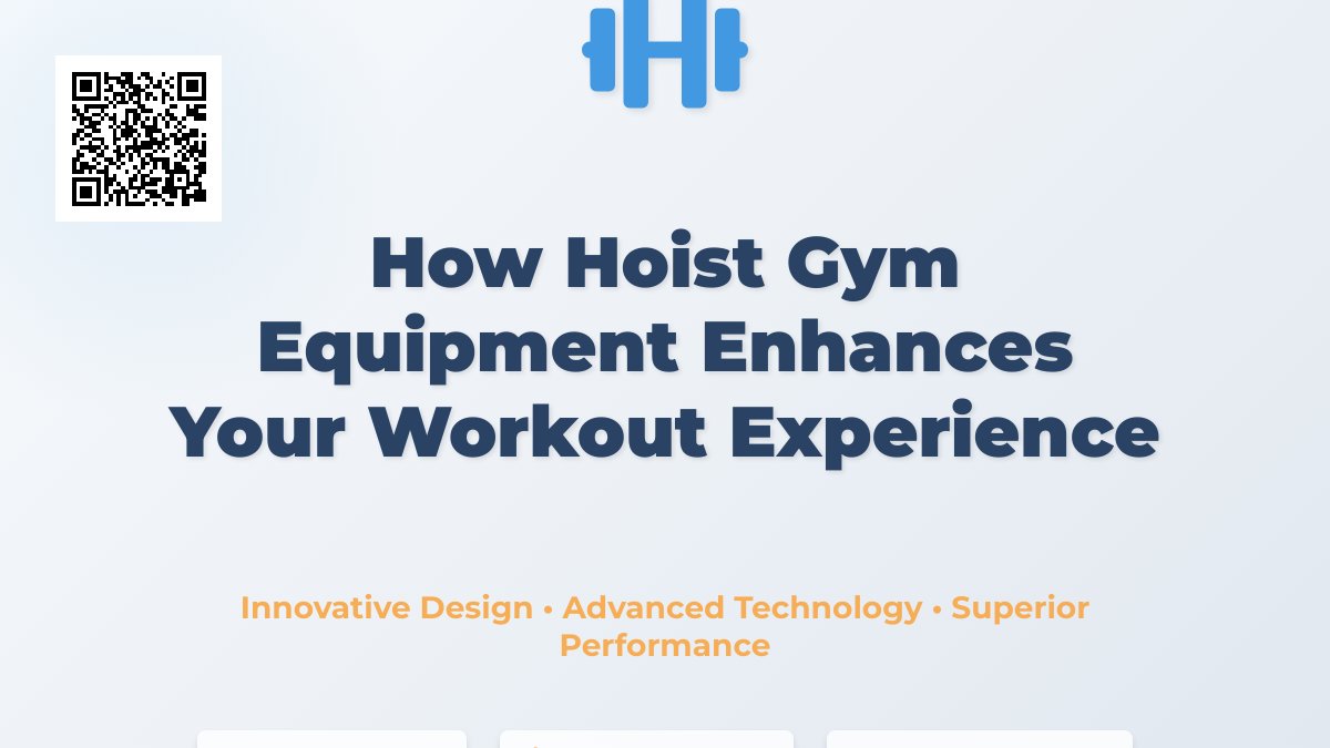 Maximizing Your Workout: The Benefits of Using Hoist Gym Equipment