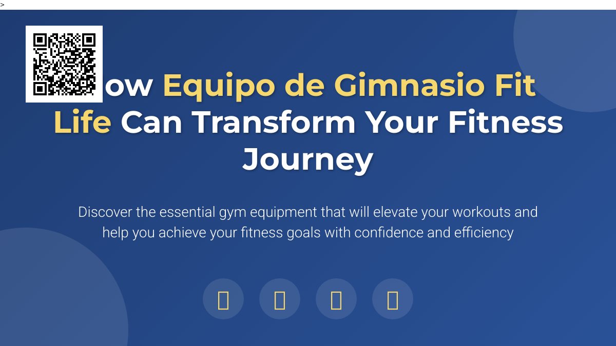 Elevate Your Workout: The Ultimate Gym Equipment for a Fit Life Elevate Your Workout: The Ultimate Gym Equipment for a Fit Life
