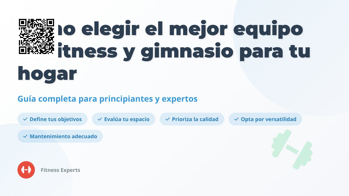 Guía Completa para Equipos de Fitness y Gimnasio: Elije lo Mejor para Tu Entrenamiento Guía Completa para Equipos de Fitness y Gimnasio: Elije lo Mejor para Tu Entrenamiento