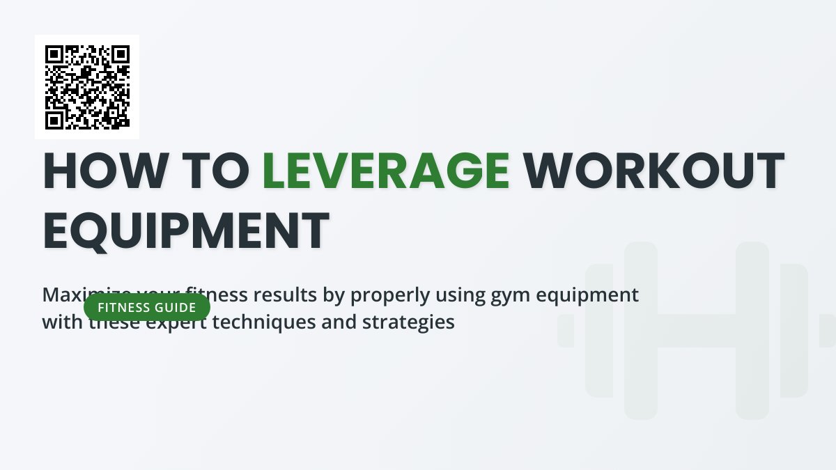 Maximize Your Gains: How to Effectively Leverage Workout Equipment
