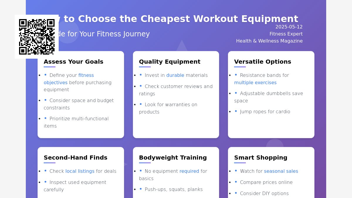 Ultimate Guide to the Cheapest Workout Equipment for Every Budget