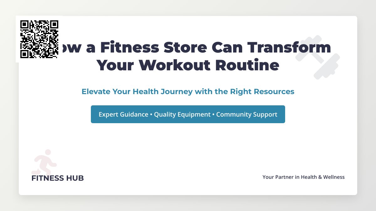 Elevate Your Workout: Discover the Ultimate Fitness Store for All Your Health Needs