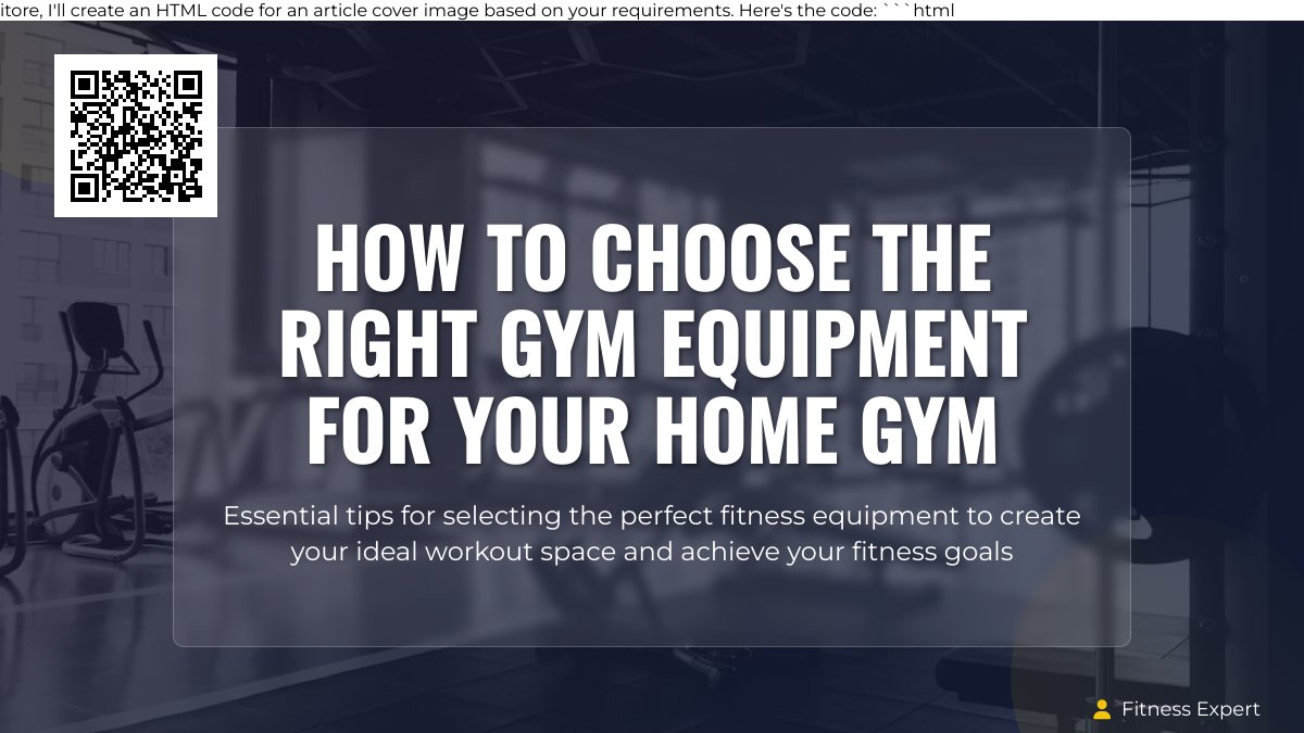 Essential Gym Equipment Every Fitness Enthusiast Needs in Their Home Gym Essential Gym Equipment Every Fitness Enthusiast Needs in Their Home Gym
