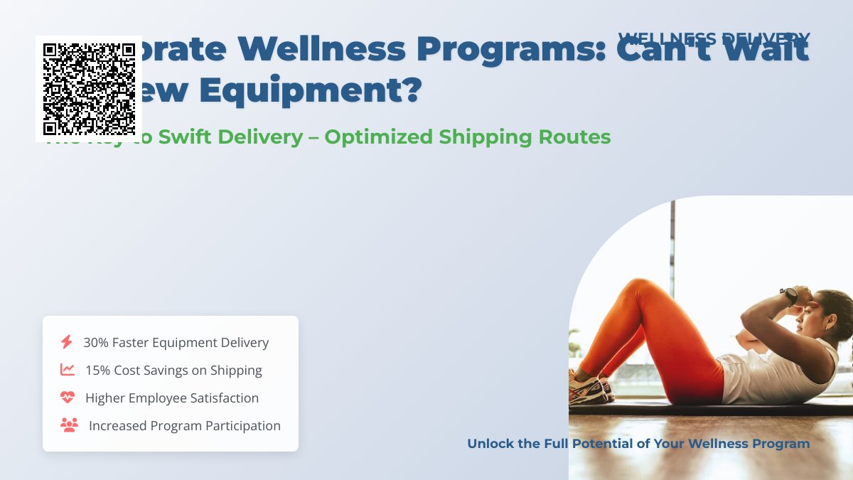Corporate Wellness Programs: Craving New Equipment? Get It Fast – The Power of Optimized Shipping Routes