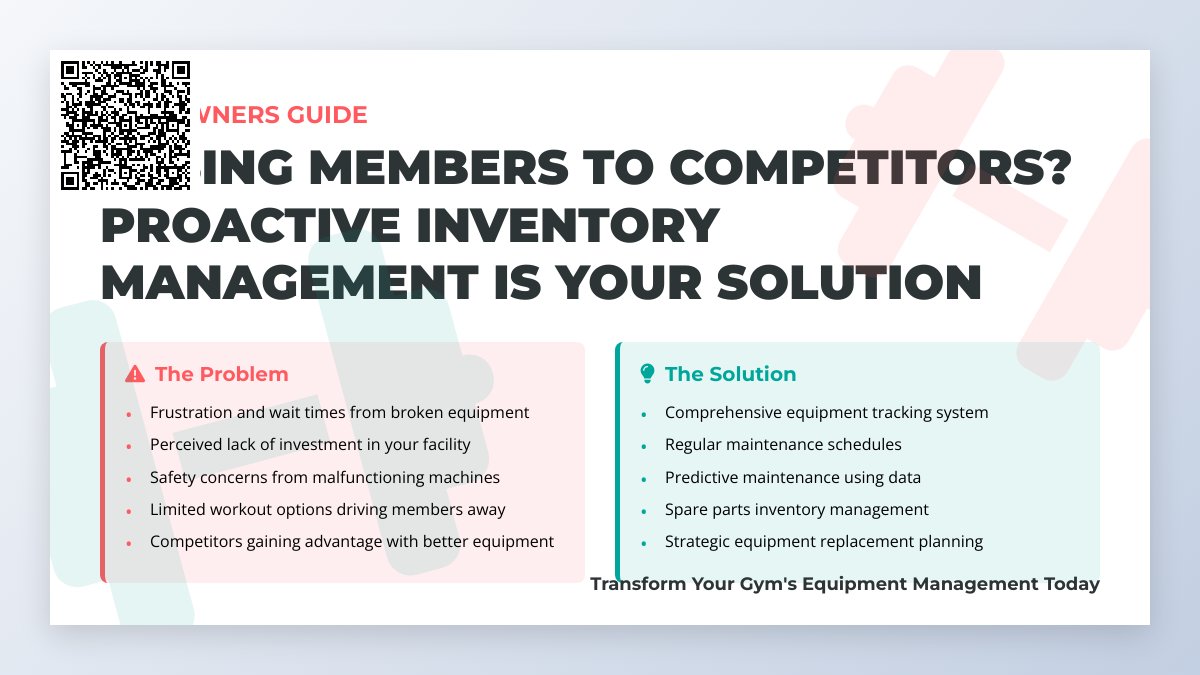 Gym Owners: Are You Losing Members to Competitors? Struggling to Keep Up with Equipment Needs? Discover the Smart Inventory Solutions You Need!
