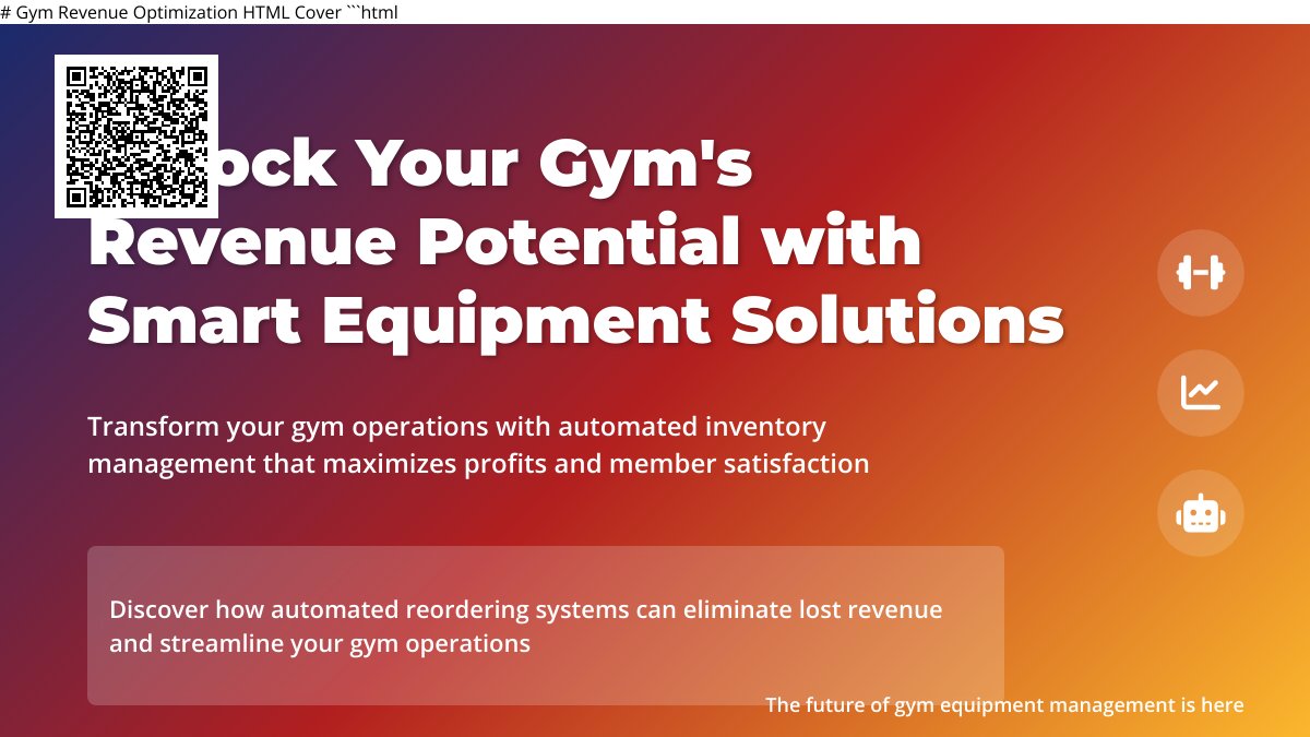 Gym Owners: Are You Missing Out on Sales? Struggling with Equipment Restocking? – Solution: Automated Reorder System Gym Owners: Are You Missing Out on Sales? Struggling with Equipment Restocking? – Solution: Automated Reorder System