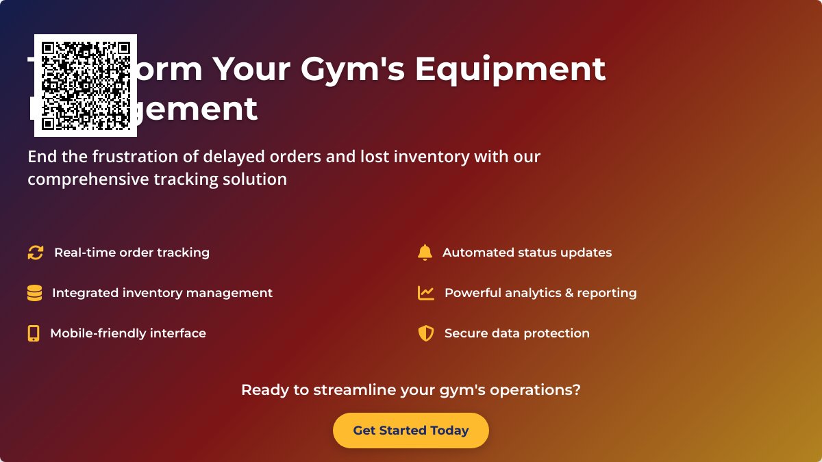 Gym Owners Struggling with Equipment Logistics? Get Your Fitness Gear Fast with Efficient Order Tracking!