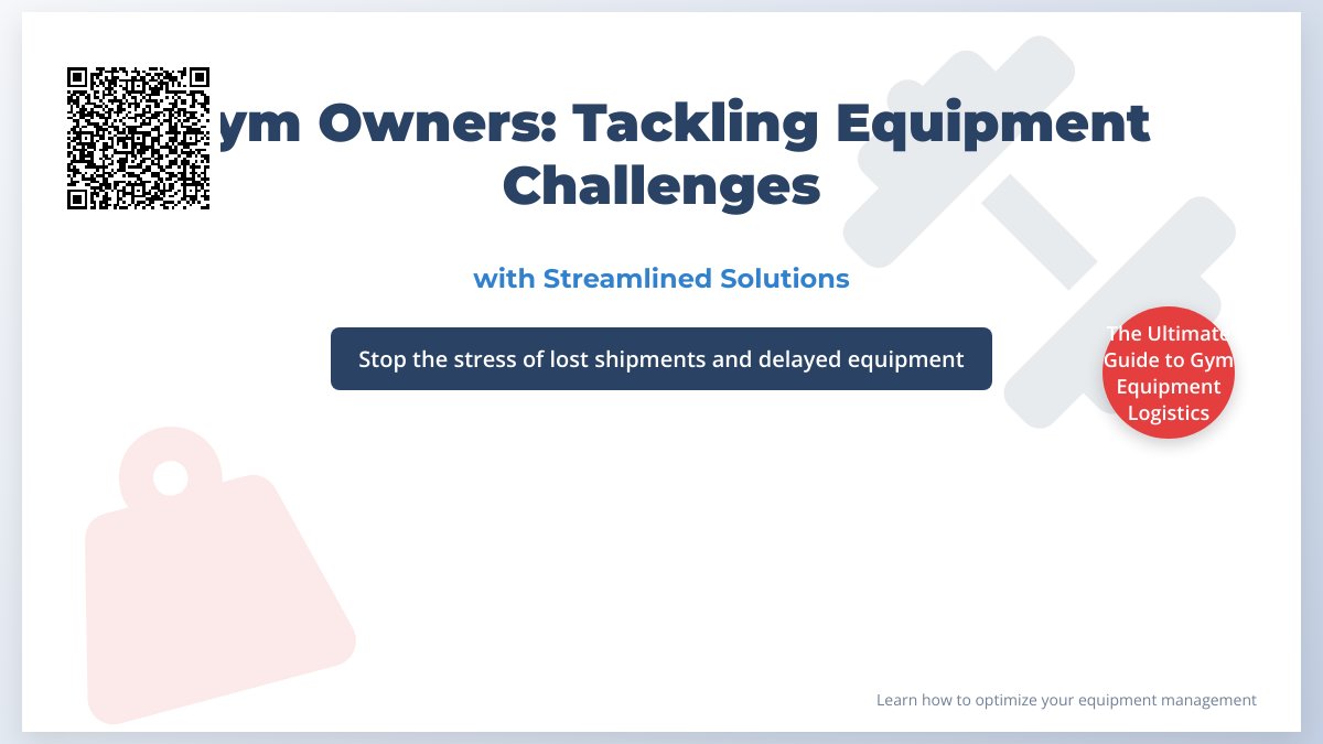 Gym Owners: Feeling Overwhelmed by Inventory Challenges? Get Your Gear Fast with [Product Name] – Efficient Order Tracking Solutions