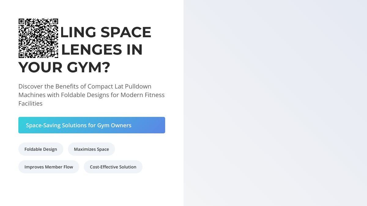 Gym Managers Running Out of Space? Discover the Best Compact Lat Pulldown Machines with Foldable Design