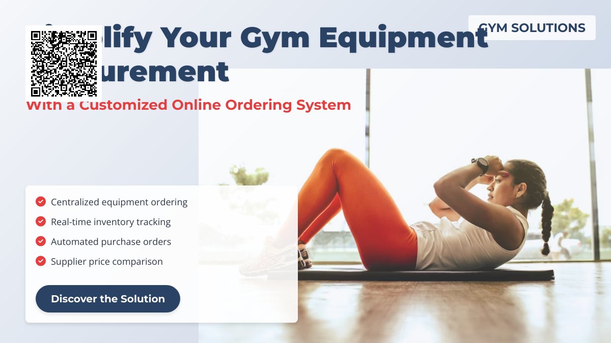 Gym Owners Struggling with Inventory Management? Discover the Hassle-Free Gym Equipment Ordering Solution with Online Ordering System