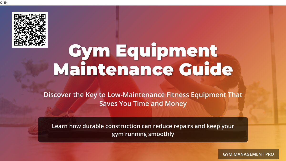 Gym Managers: Tired of High Equipment Maintenance Costs? Discover the Best Low-Maintenance Fitness Equipment with Durable Construction Gym Managers: Tired of High Equipment Maintenance Costs? Discover the Best Low-Maintenance Fitness Equipment with Durable Construction