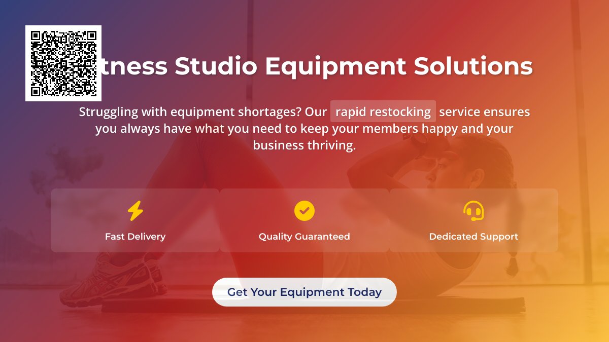 Fitness Studios Struggling with Equipment Stockouts? Need Fast Replacements? Our Express Restocking Solution! Fitness Studios Struggling with Equipment Stockouts? Need Fast Replacements? Our Express Restocking Solution!